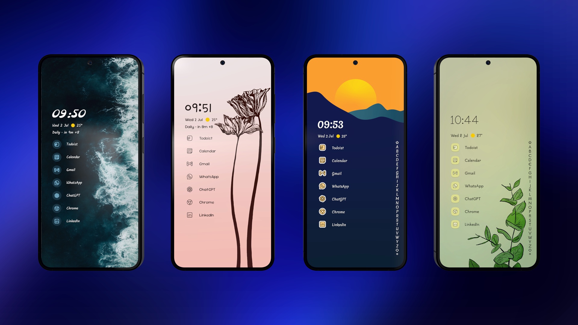 Niagara Launcher - Theming Update (luglio 2025) - Esempio collezione temi