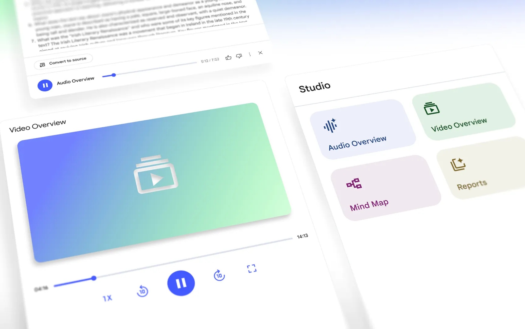 google potenzia notebooklm con le panoramiche video e un pannello studio pi249 funzionale