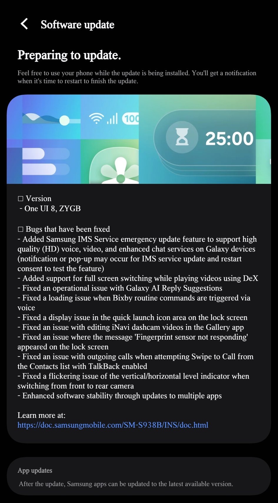 Samsung Galaxy S25 Ultra - One UI 8 - Beta 4 - S938BXXU5ZYGB