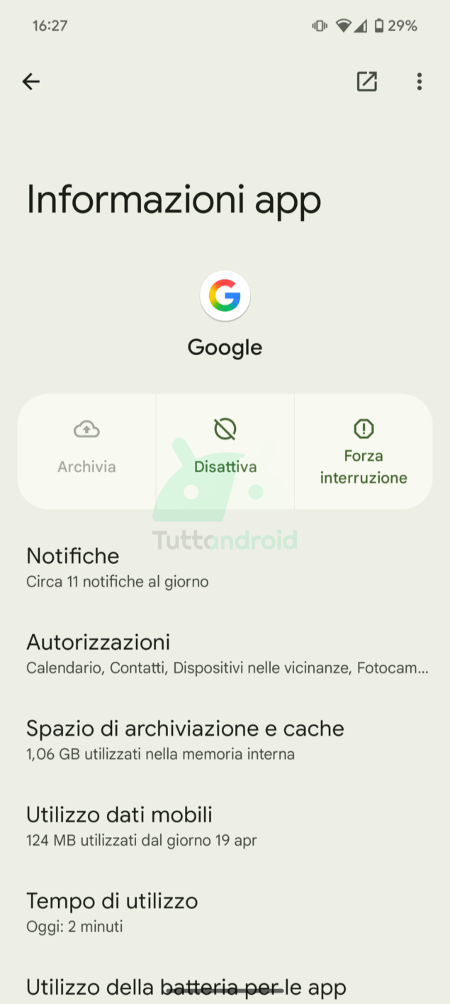 autorizzazioni App Google sui Pixel