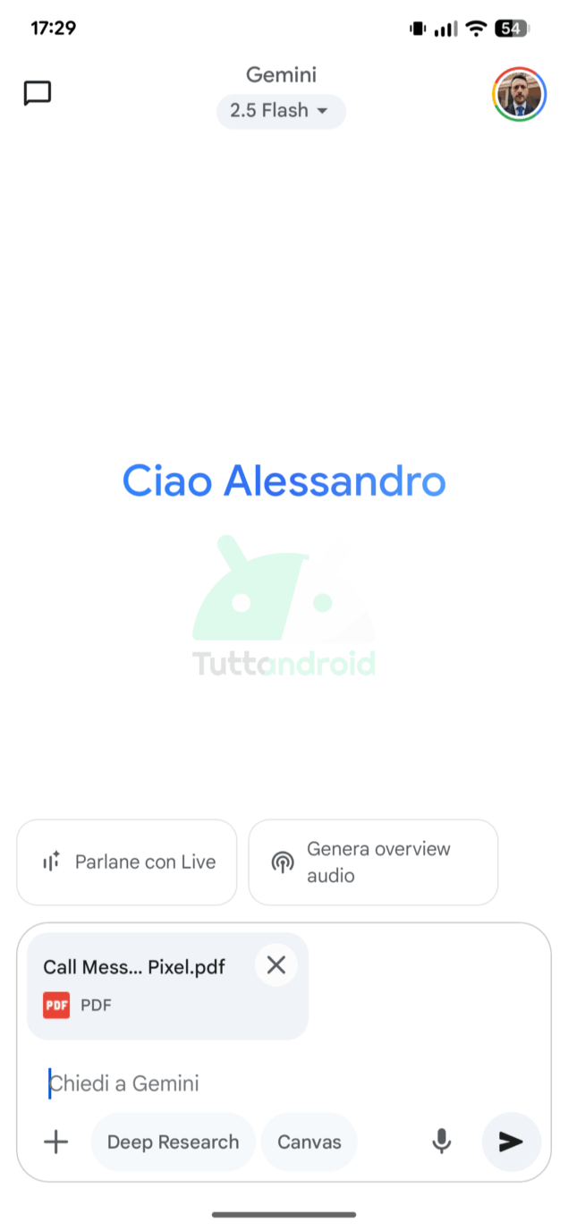 nuovo lettore per Audio Overview di Gemini