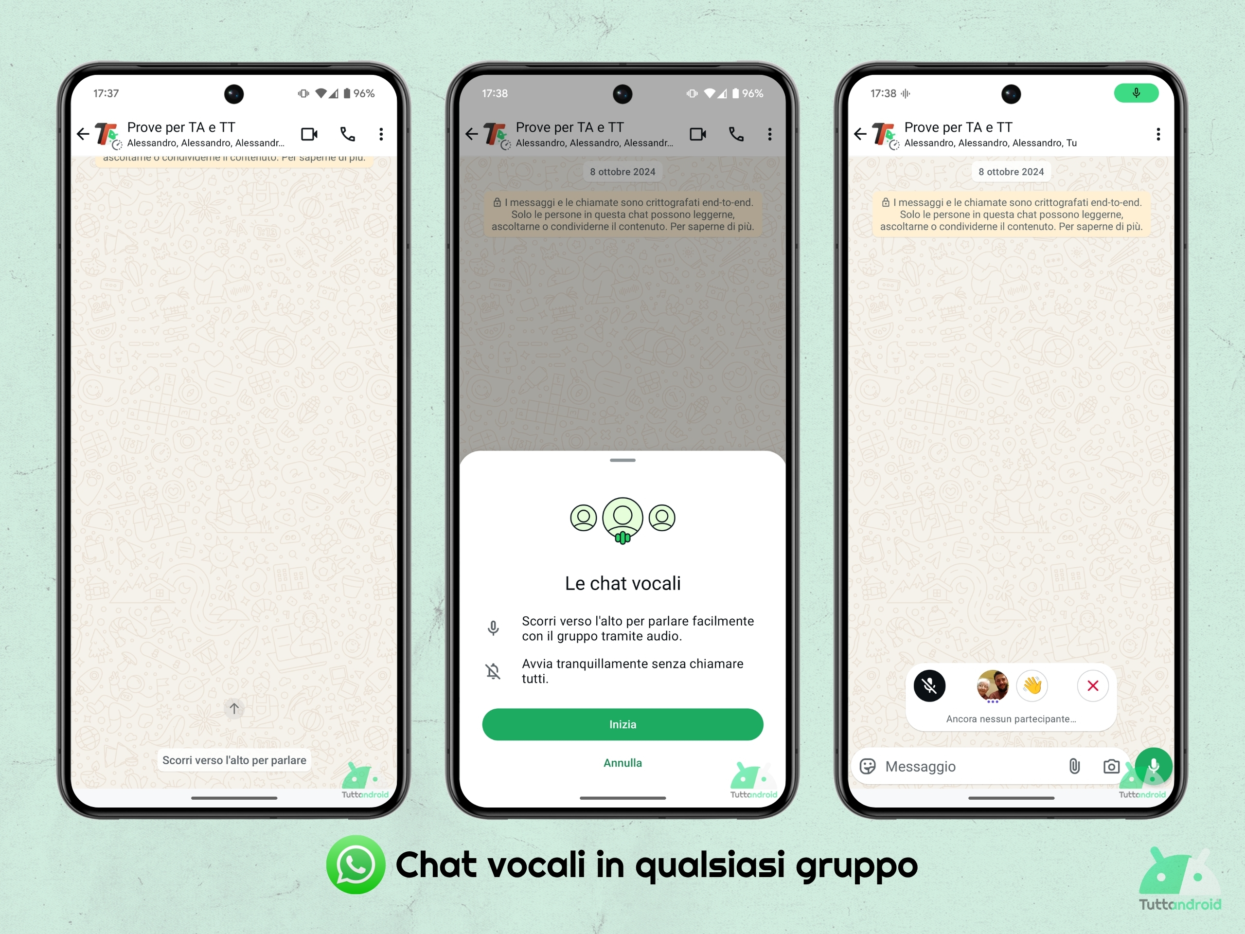 WhatsApp - Chat vocali in qualsiasi gruppo
