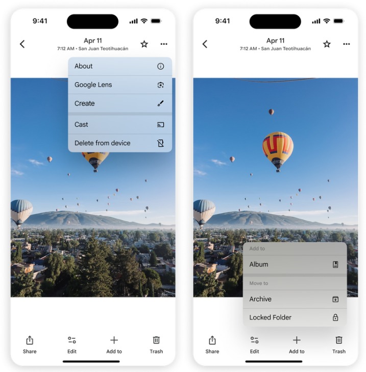 google foto redesign