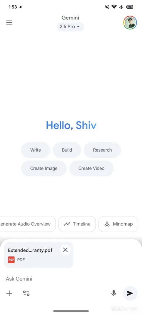 google gemini timeline e mindmap