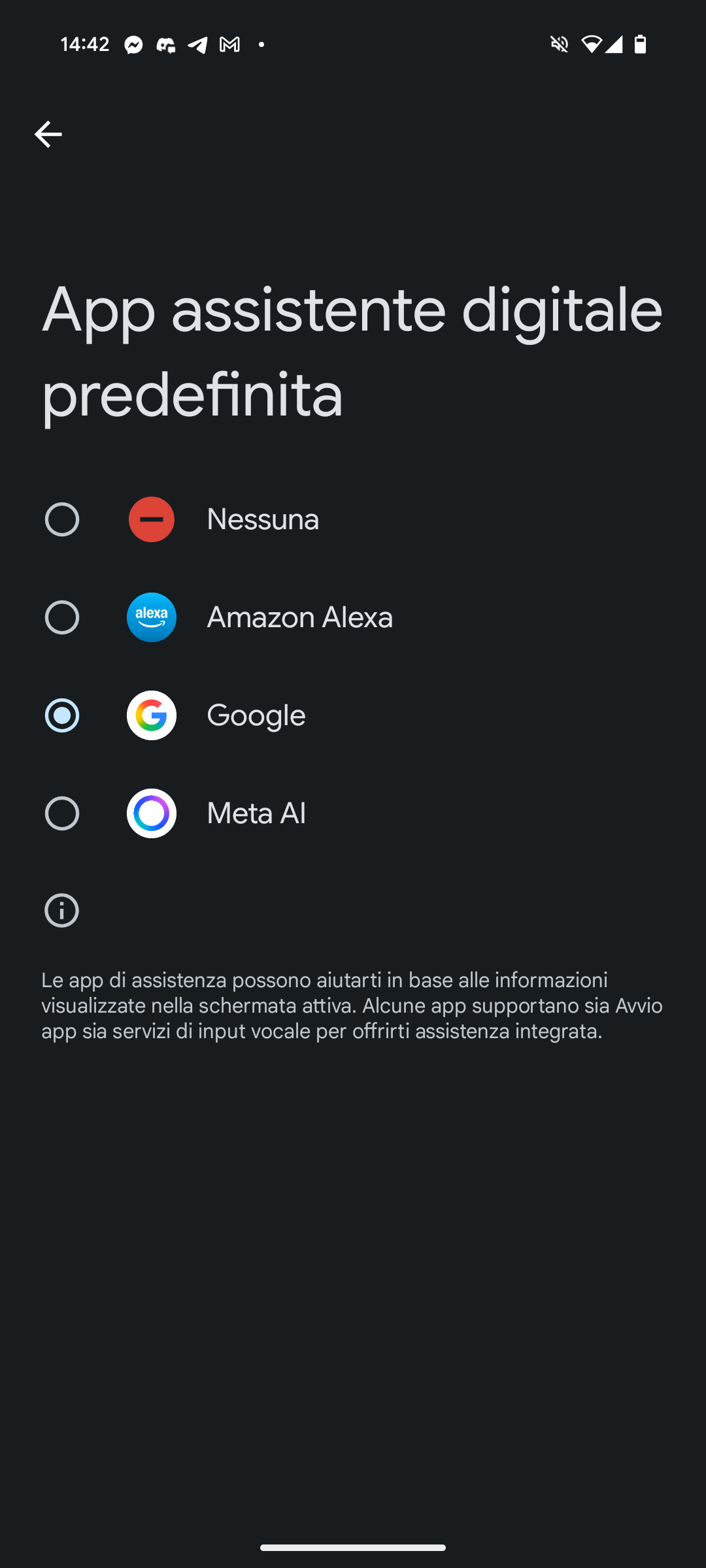meta ai assistente digitale predefinito
