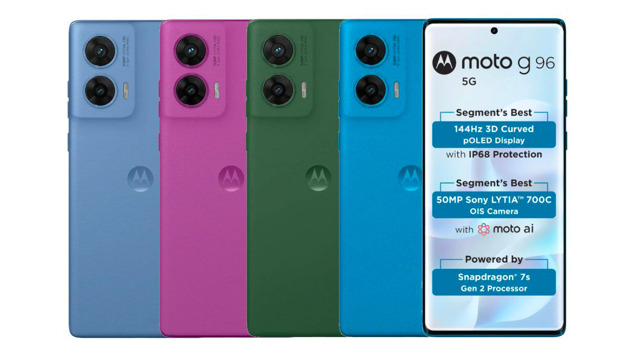 Motorola Moto G96 5G è ufficiale, con specifiche tecniche e prezzi