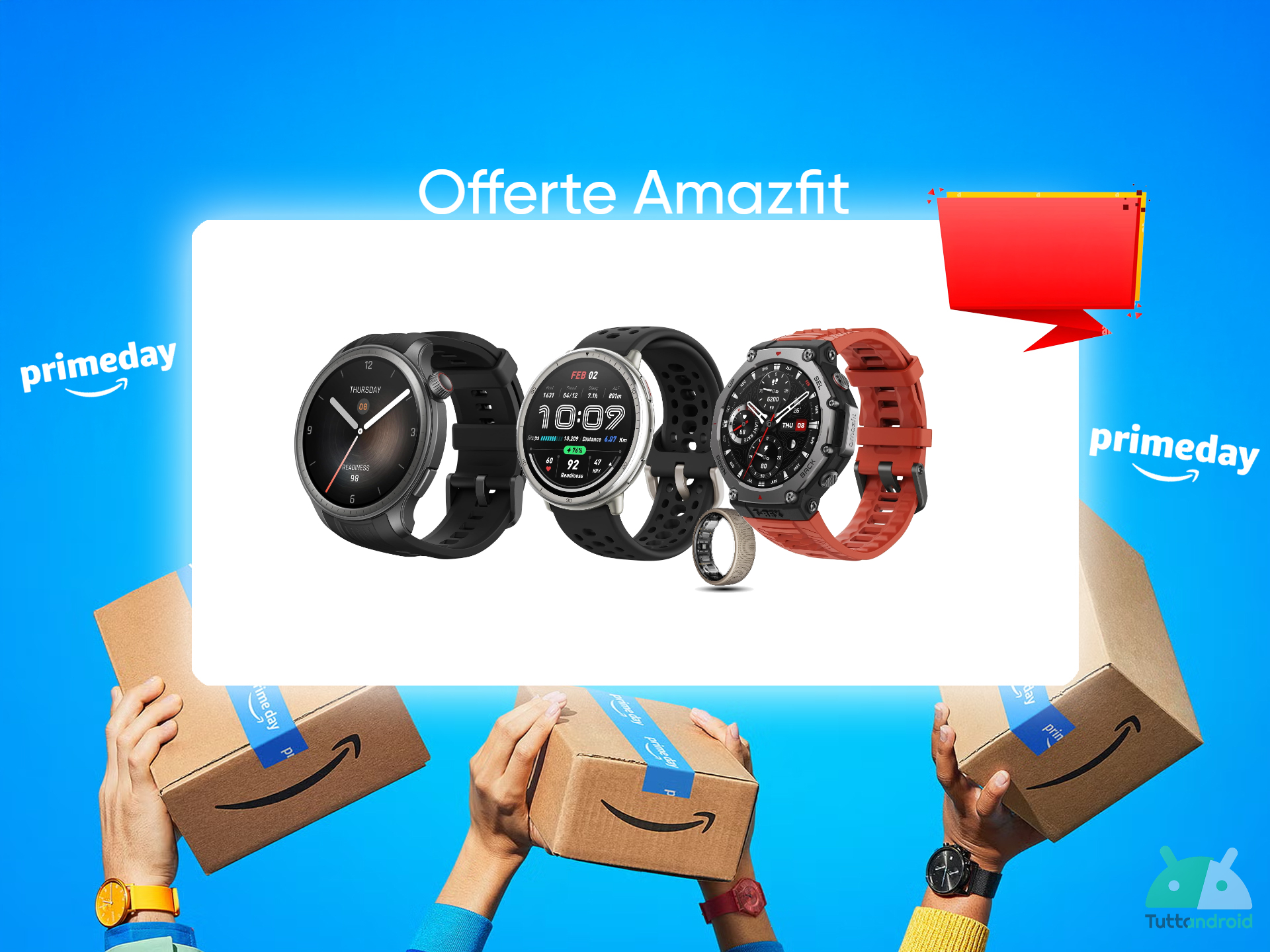 Amazfit Balance, Active 2 e Helio Ring sono da non perdere con le offerte dell’Amazon Prime Day Amazfit Balance, Active 2 e Helio Ring sono da non perdere con le offerte dell’Amazon Prime Day