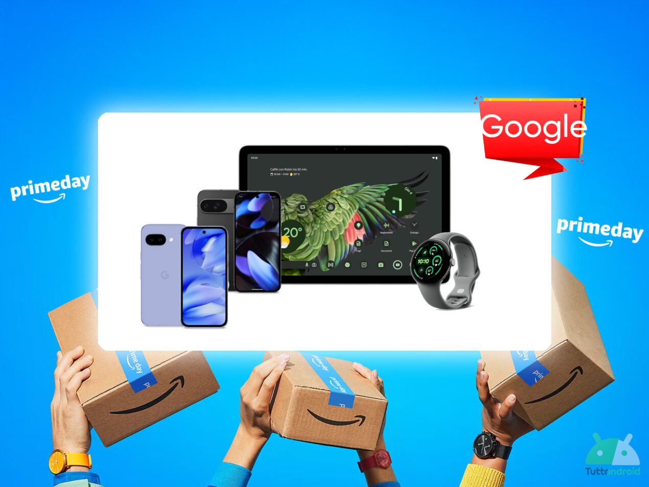 Quante offerte Google per l'Amazon Prime Day: c'è un Pixel per tutti