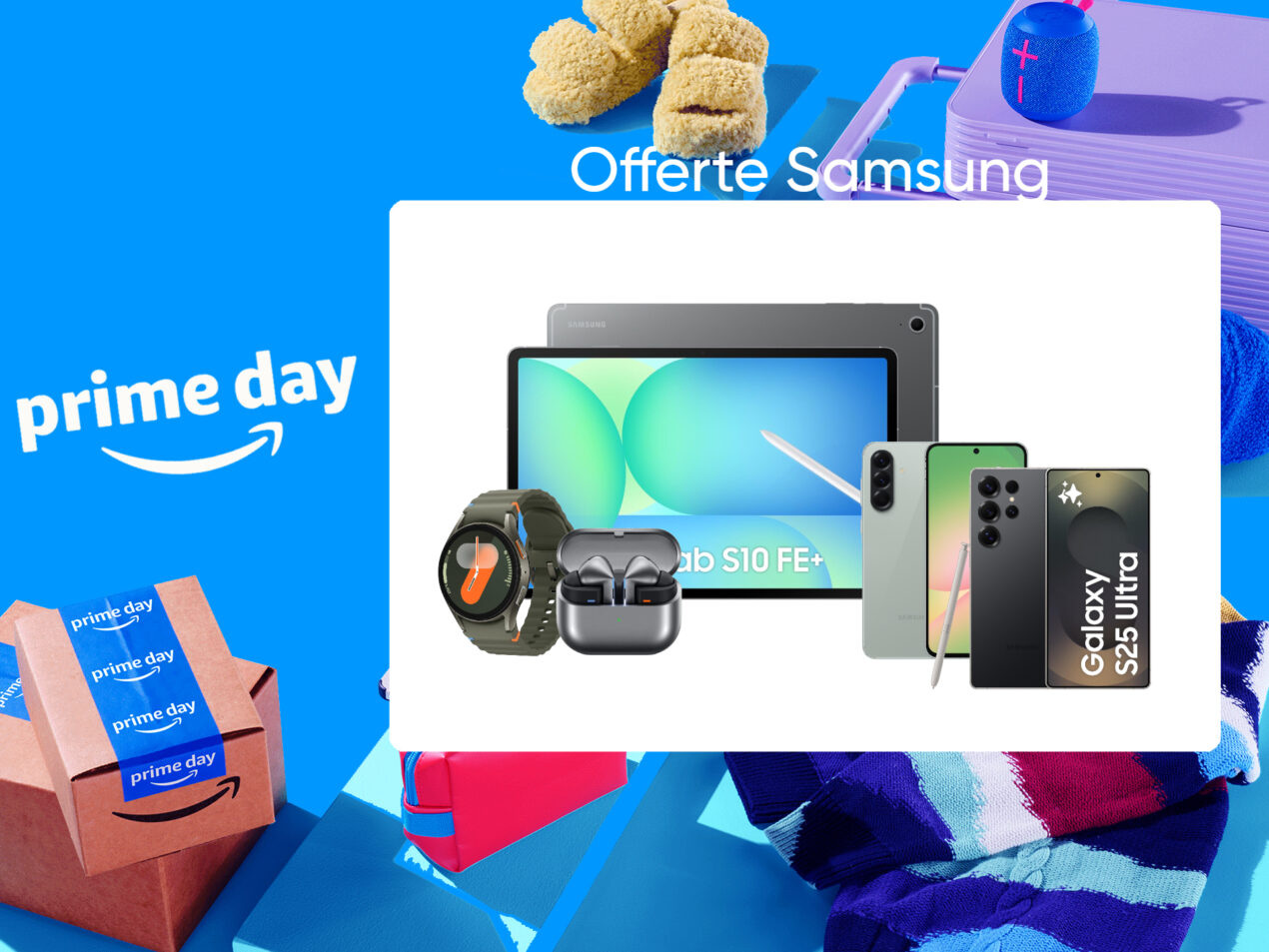 Quante offerte Samsung da non perdere col Prime Day: tutto l'ecosistema è in sconto
