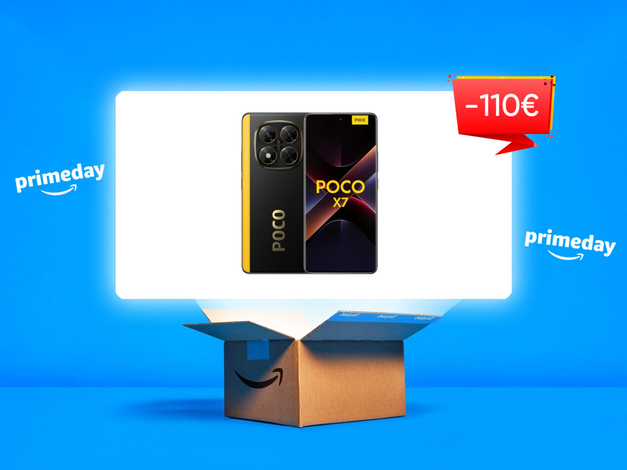 POCO X7 nella variante 12/512 GB è in super sconto per il Prime Day