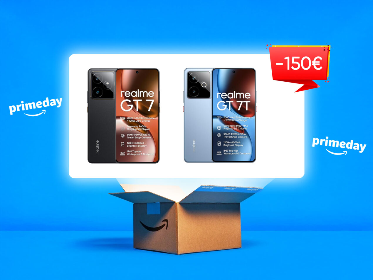Prezzi bomba per Realme GT 7 e GT 7T: tanta memoria e risparmio fino a 150€
