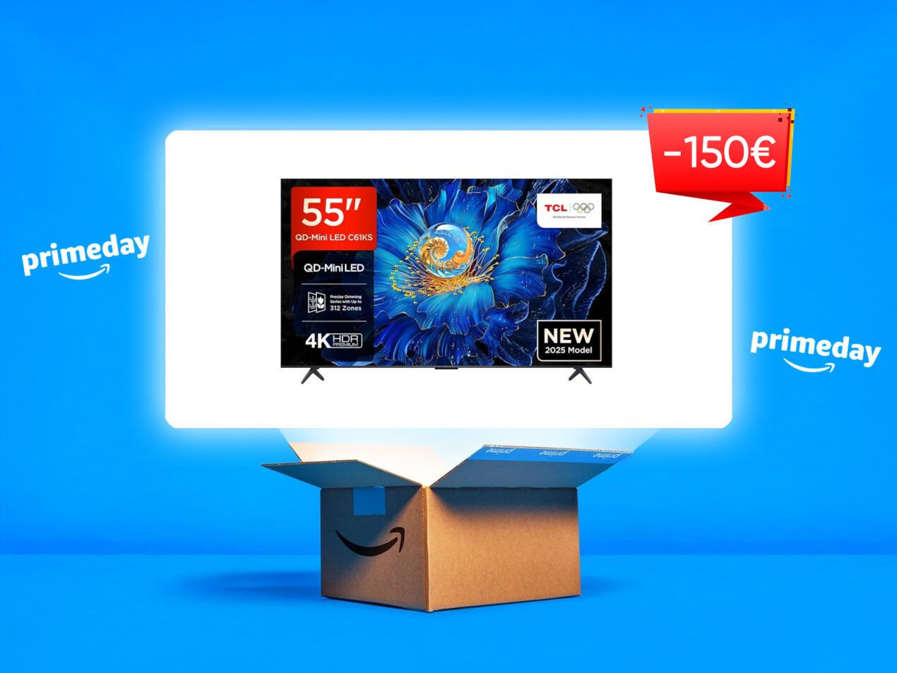 Ultime ore per prendere la Smart TV TCL 55” Mini LED con Google TV sotto i 400 €