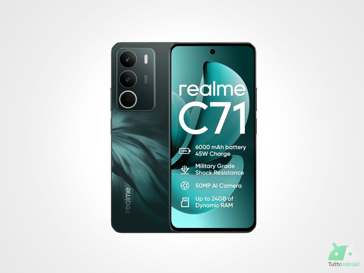 Realme C71 già scontatissimo: Android 16, batteria mostruosa e display a 120 Hz