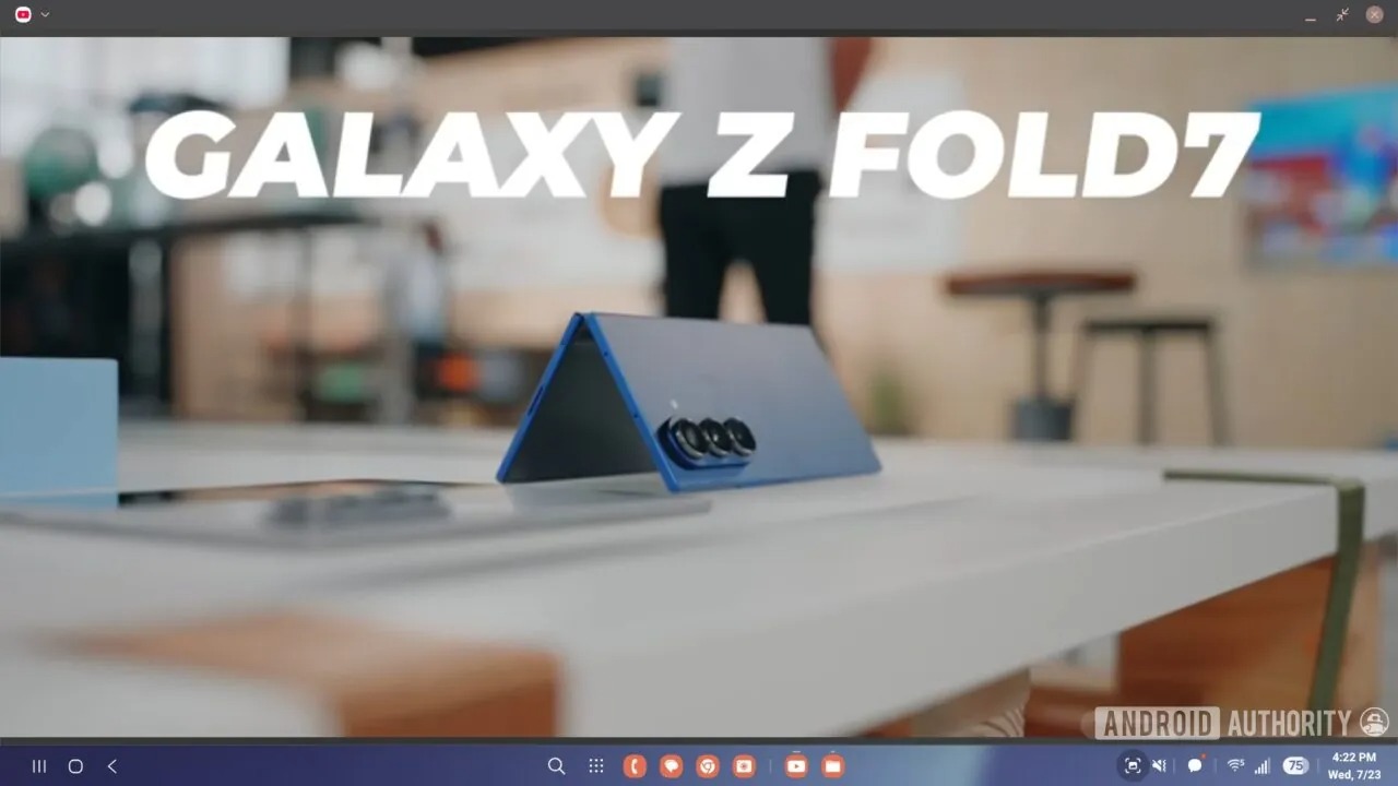 samsung dex one ui 8 no modalità schermo intero