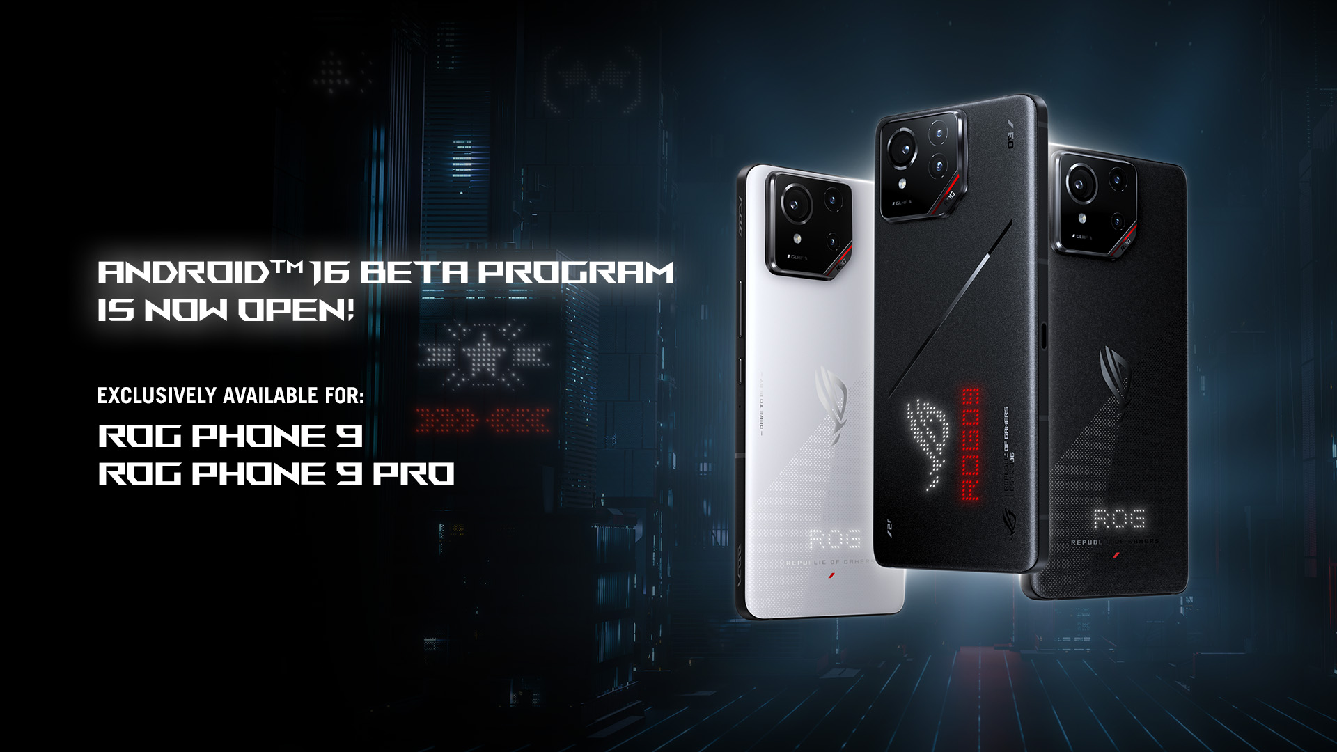 android 16 sbarca sulla serie asus rog phone 9 in beta
