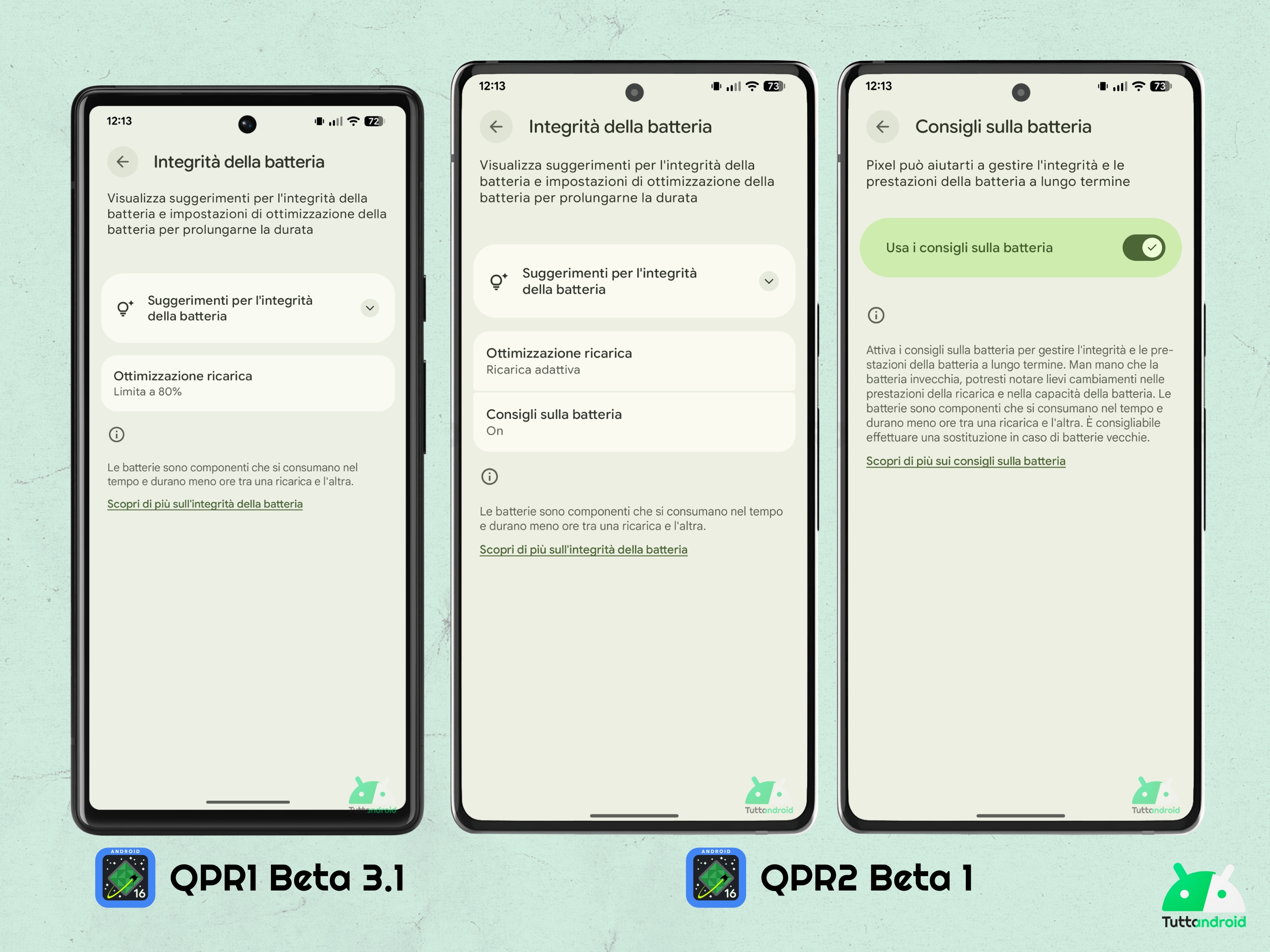 Android 16 QPR2 - Beta 1 - Impostazioni - Batteria - Integrità della batteria