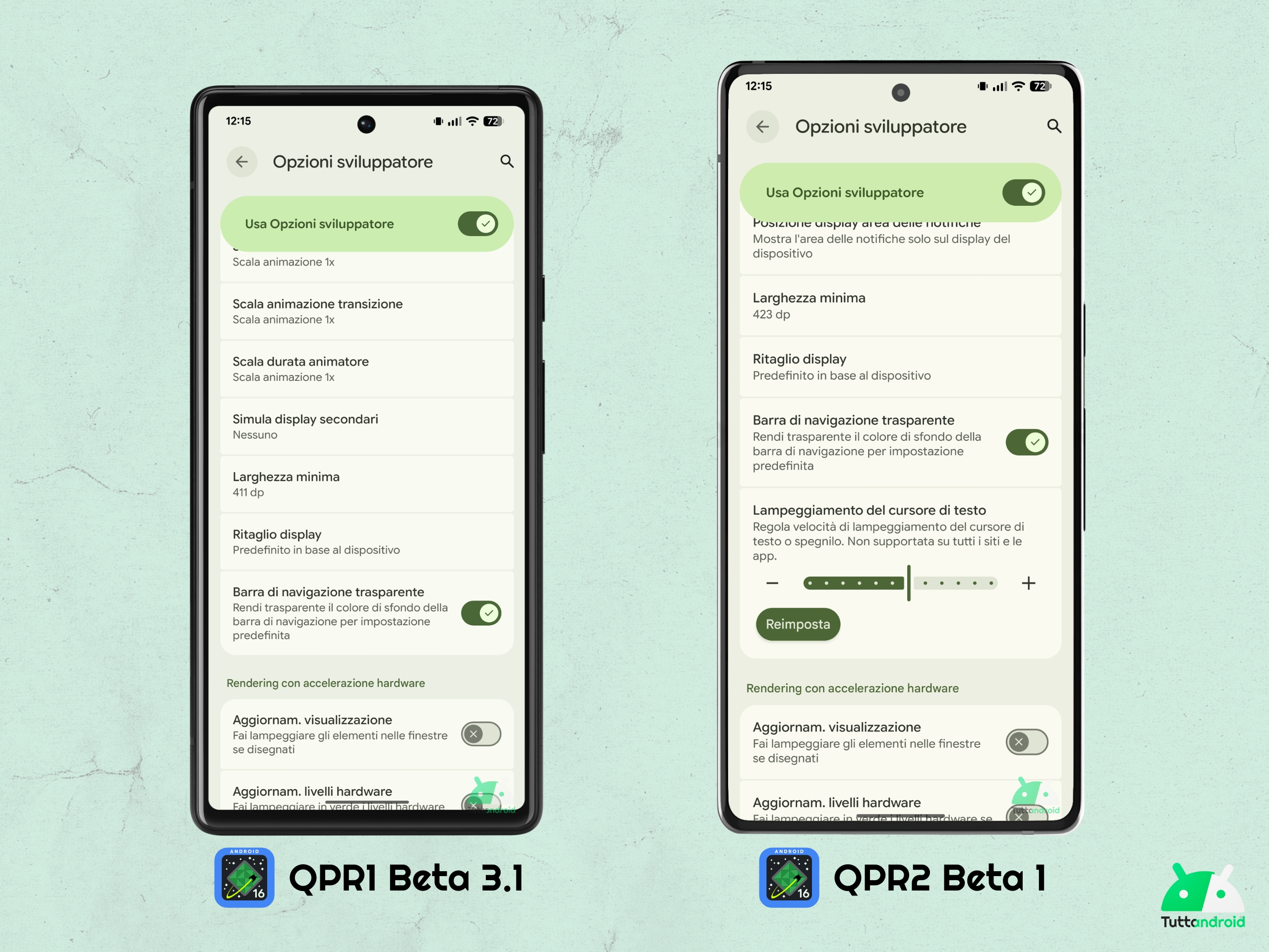 Android 16 QPR2 - Beta 1 - Impostazioni - Opzioni sviluppatore novità