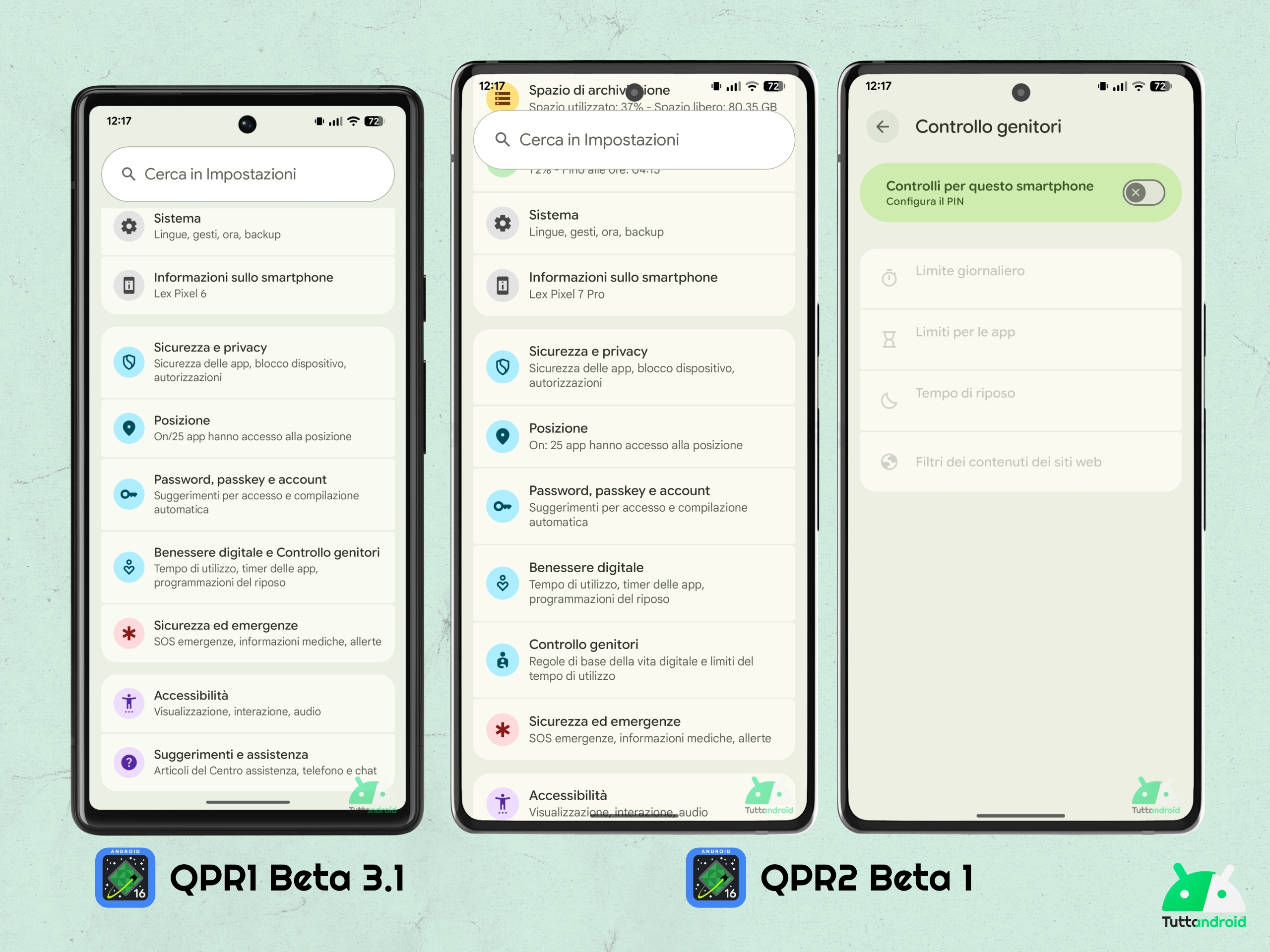 Android 16 QPR2 - Beta 1 - Impostazioni - Sezione Controllo genitori