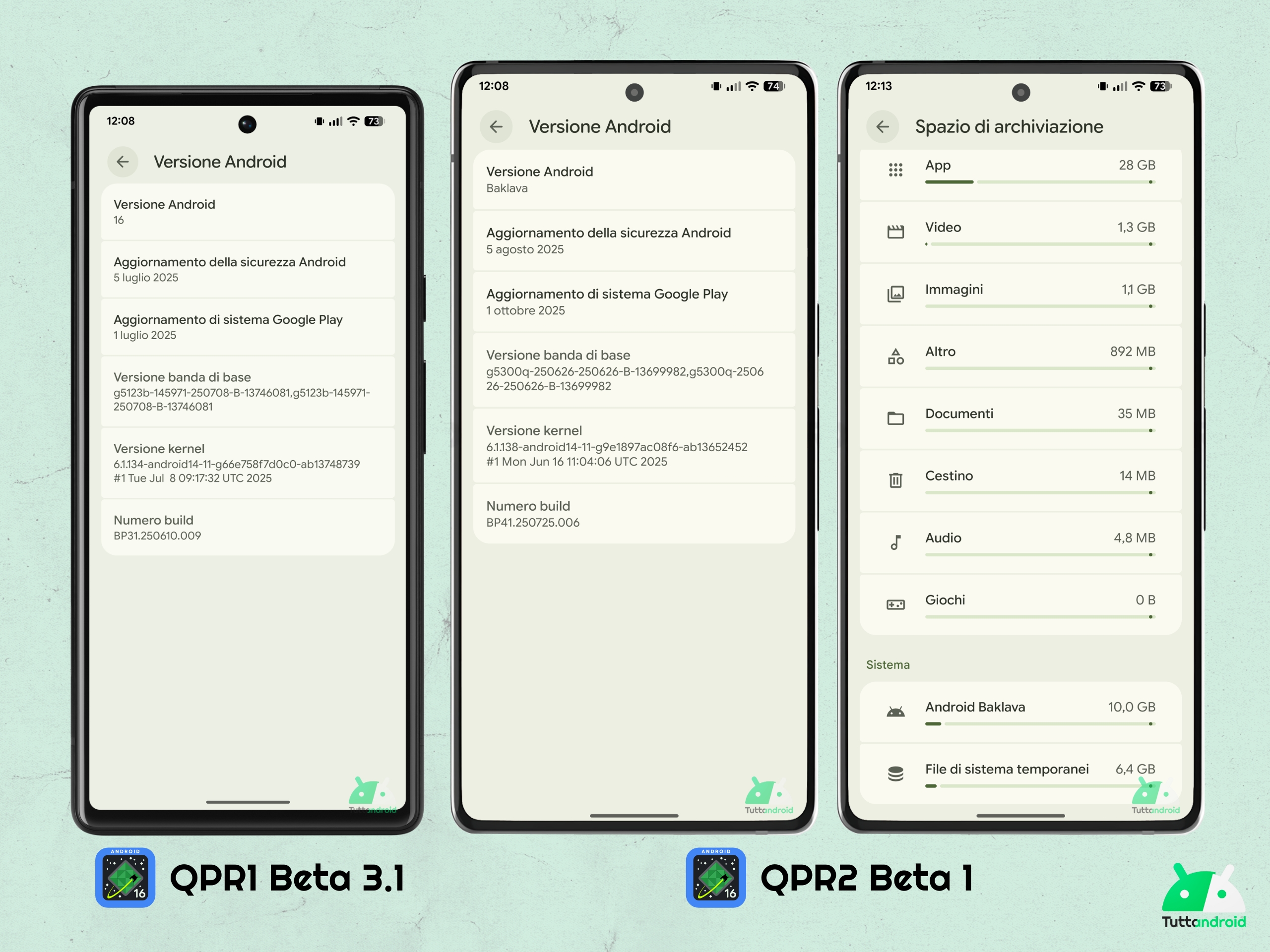 Android 16 QPR2 - Beta 1 - Nome sistema operativo Baklava