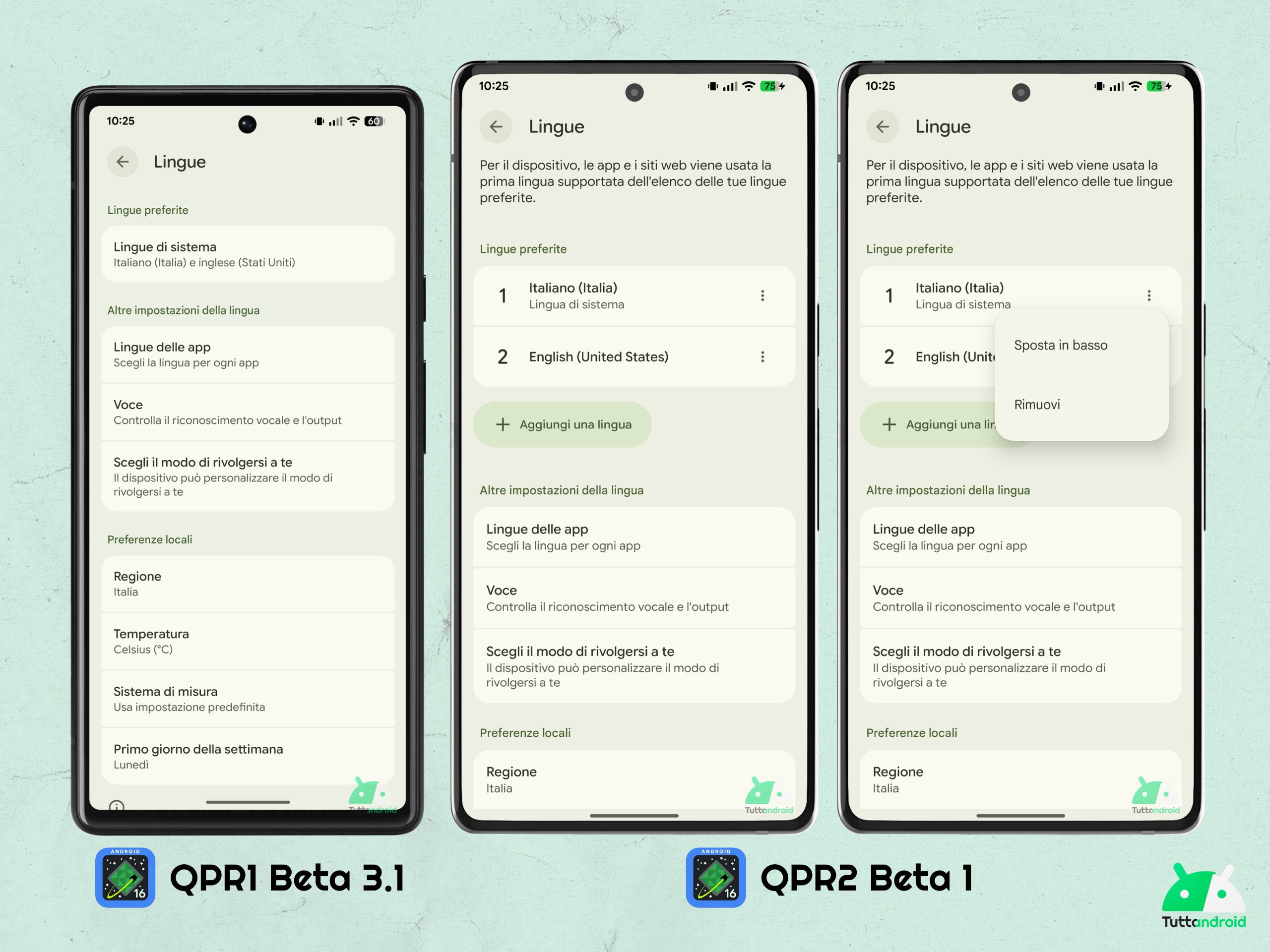 Android 16 QPR2 - Beta 1 - Sistema - Lingue