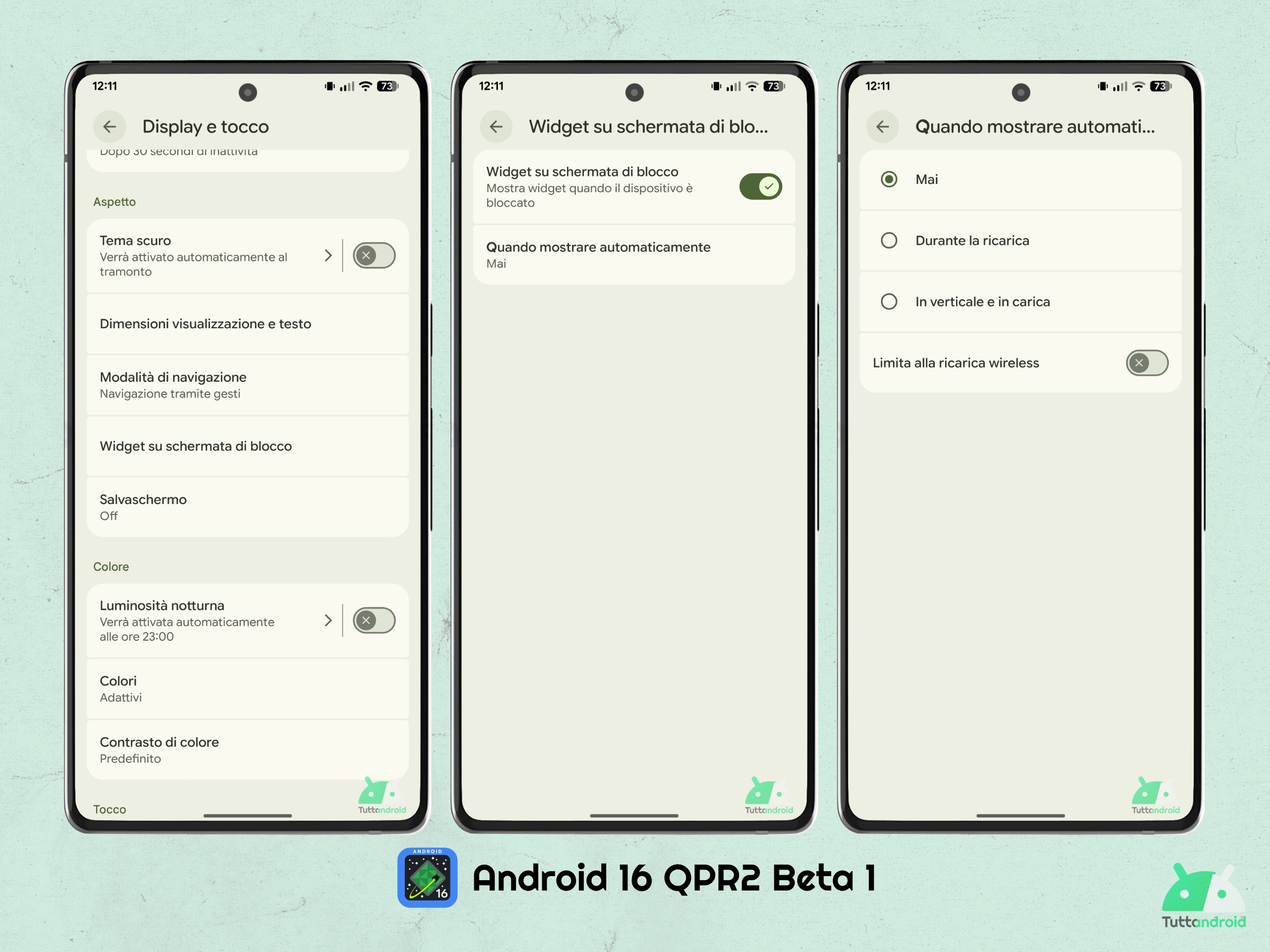 Android 16 QPR2 - Beta 1 - Widget schermata di blocco