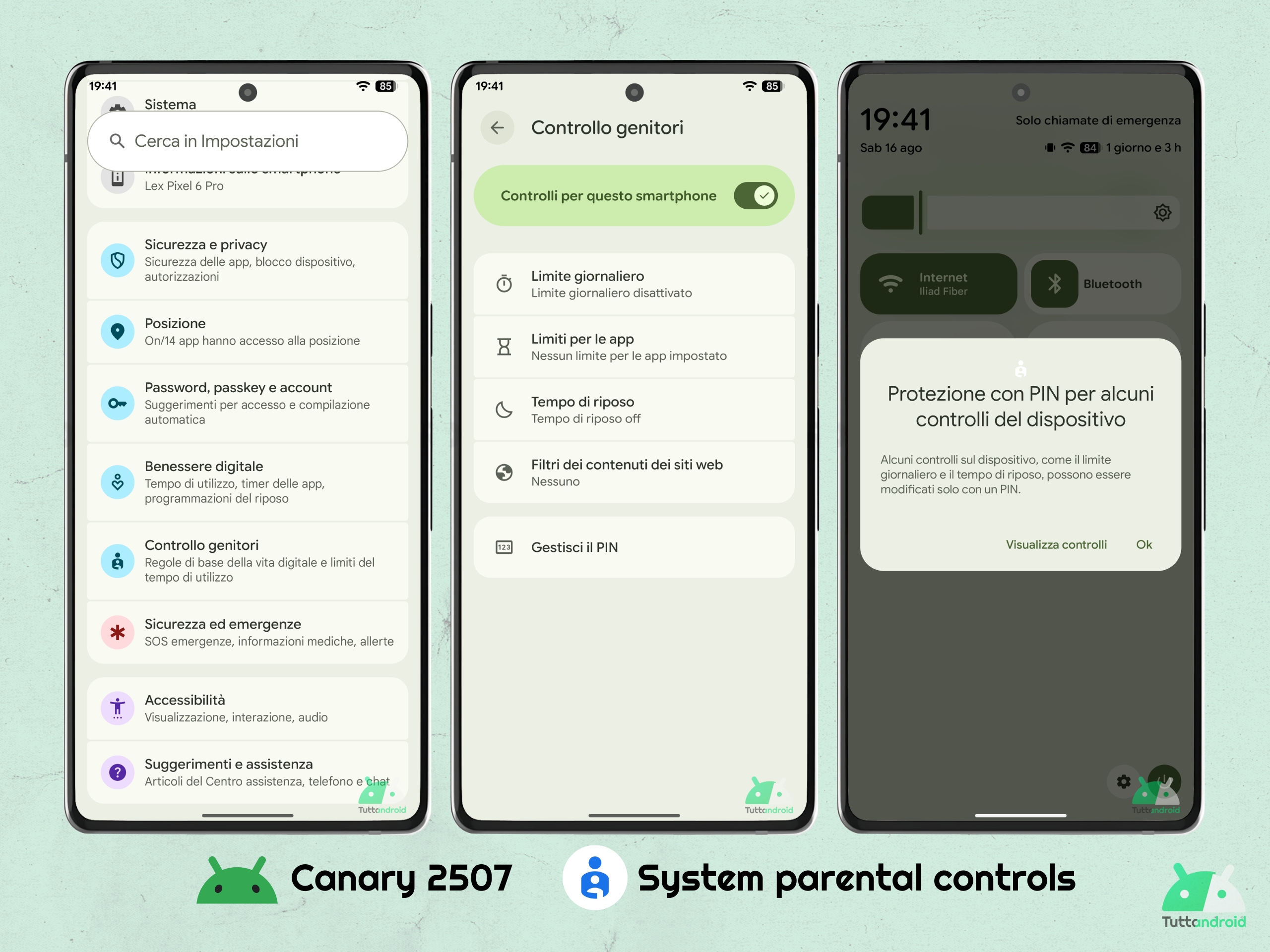 Android CANARY 202507 - System Parental Controls