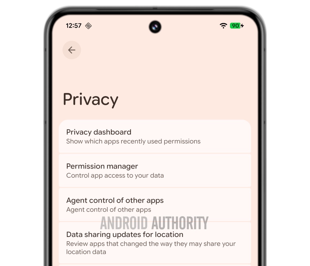 Android Canary 2507 - Novità privacy agenti IA SDK 36.1 AA