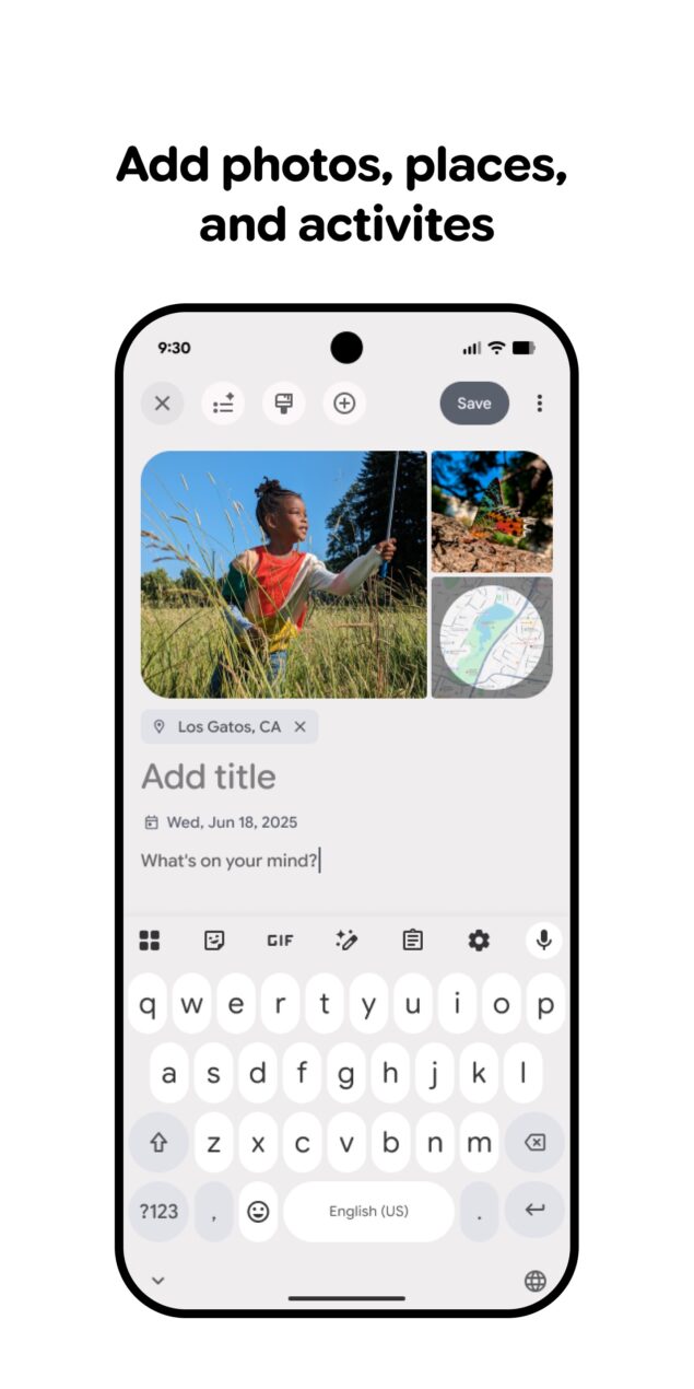 Nuova app Diario per i Google Pixel