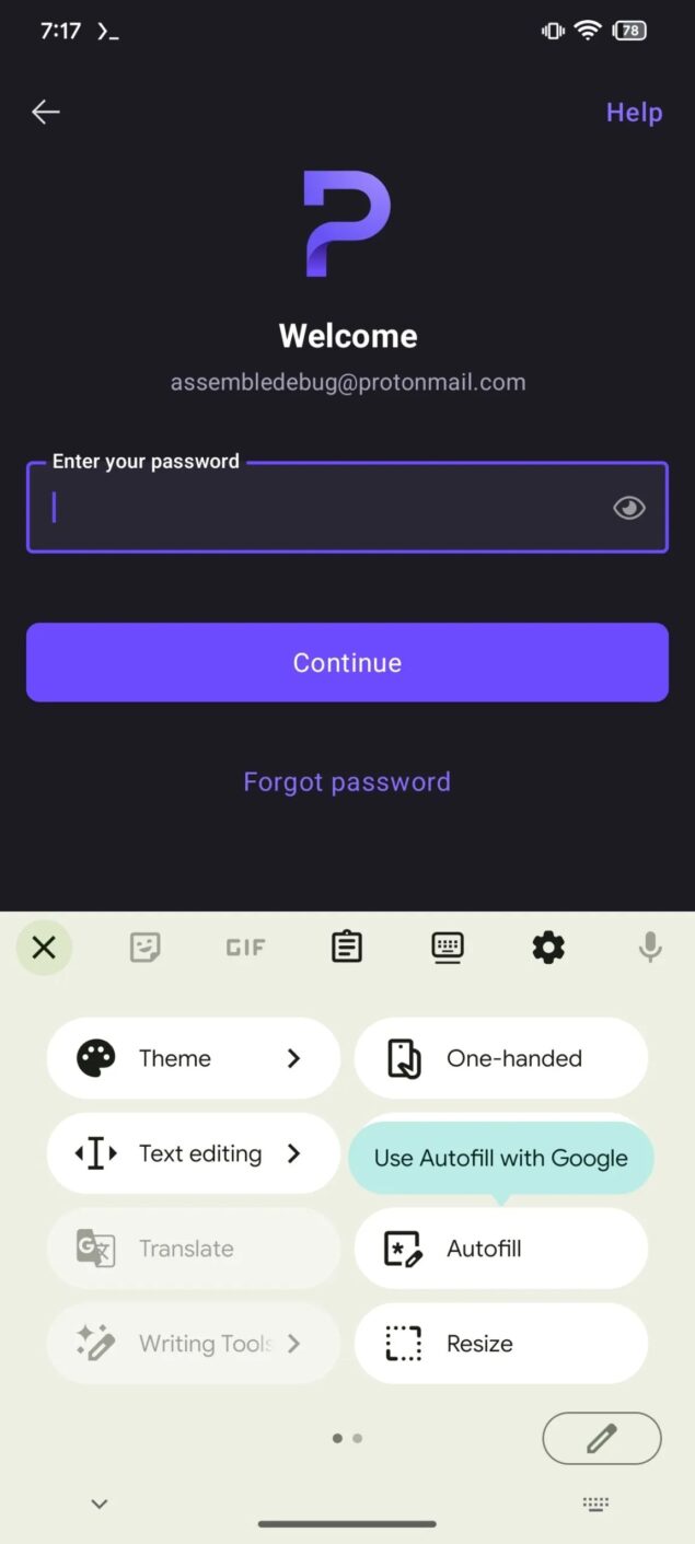 Gboard funzione Autofill with Google-3