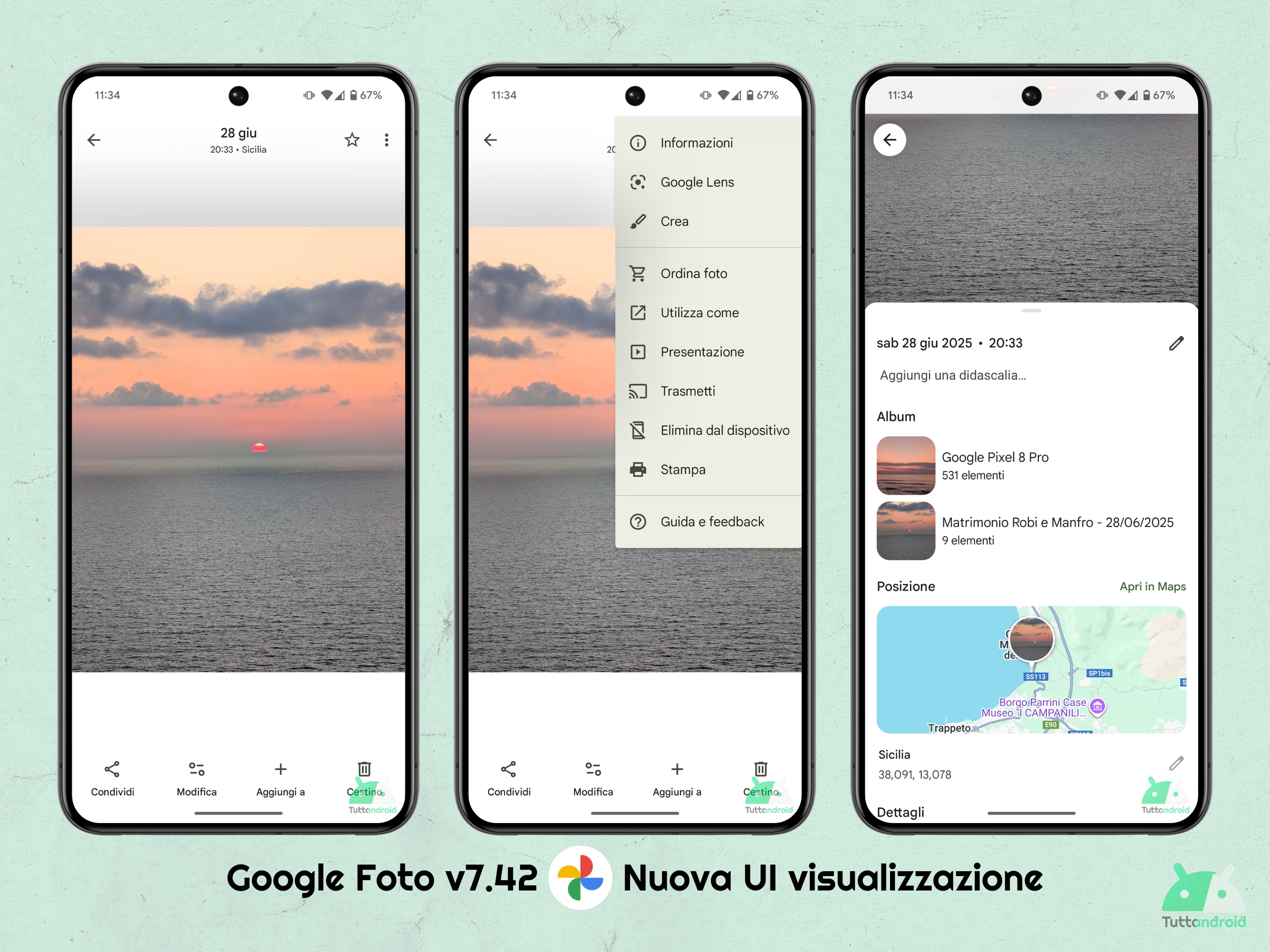 Google Foto v7.42 - Nuova UI visualizzatore immagini su Android