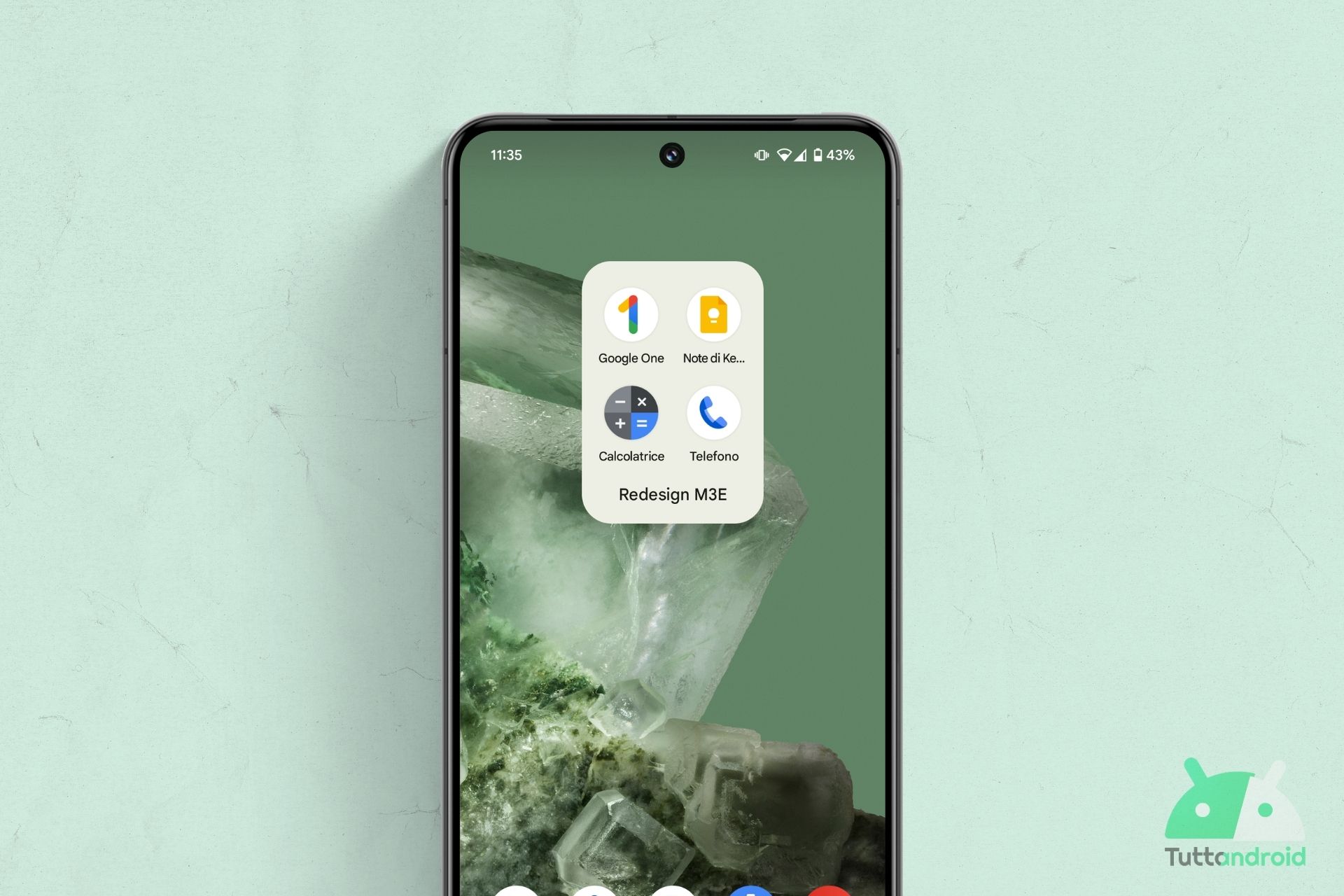 material 3 expressive in rollout per tutti su google one keep telefono e calcolatrice