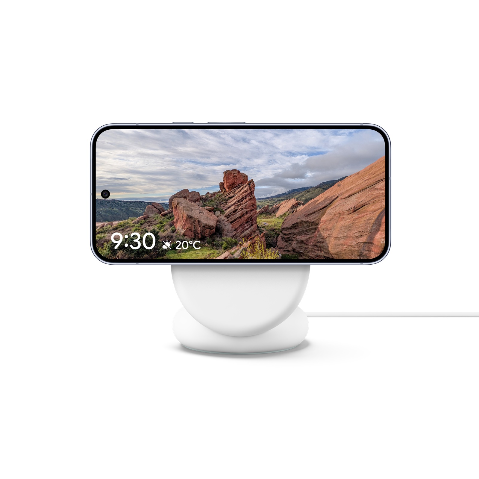 Google Pixel 10 Pro XL - Salvaschermo sul caricabatterie PixelSnap con supporto