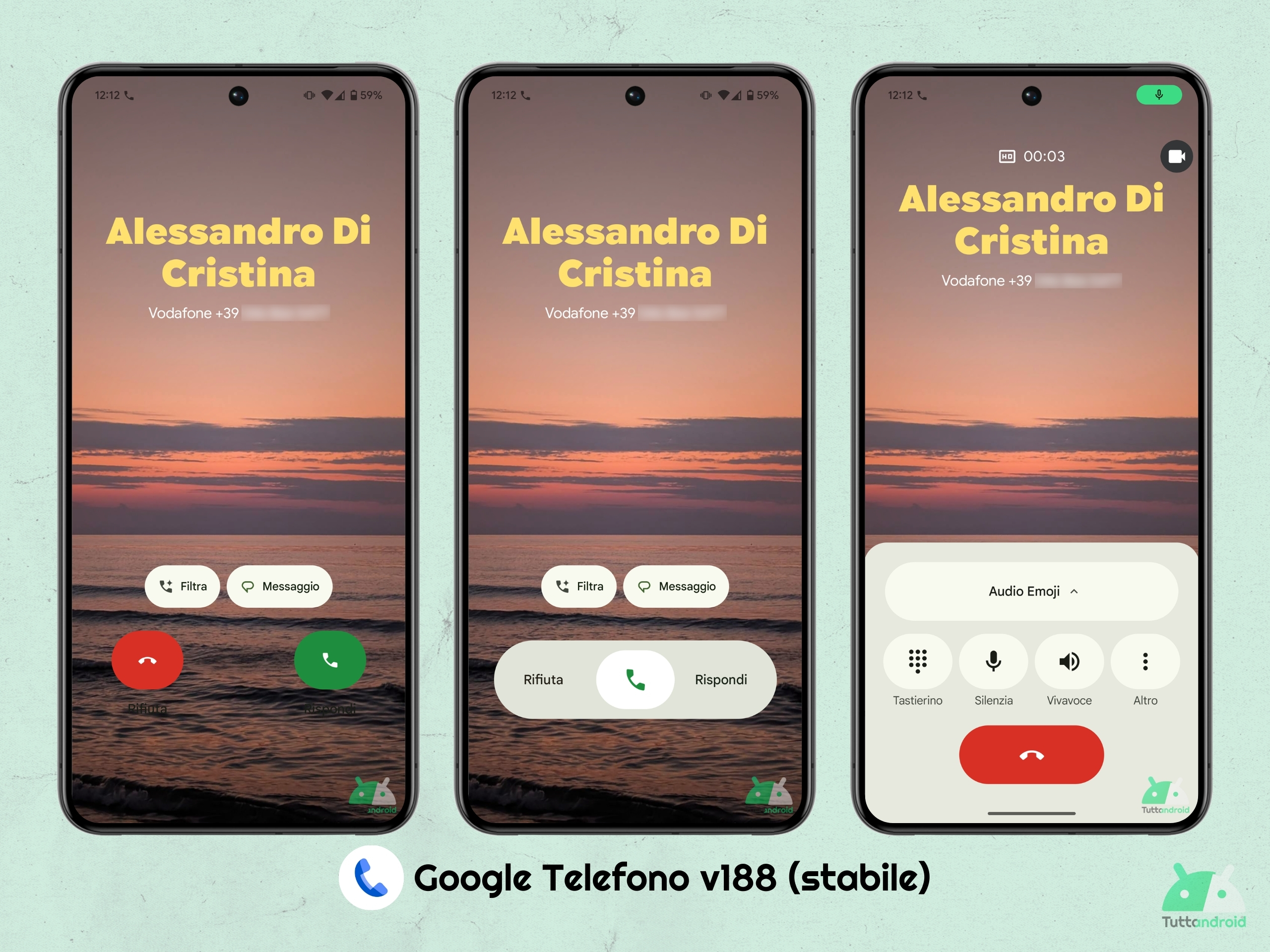 Google Telefono v188 - M3E e Card di chiamata