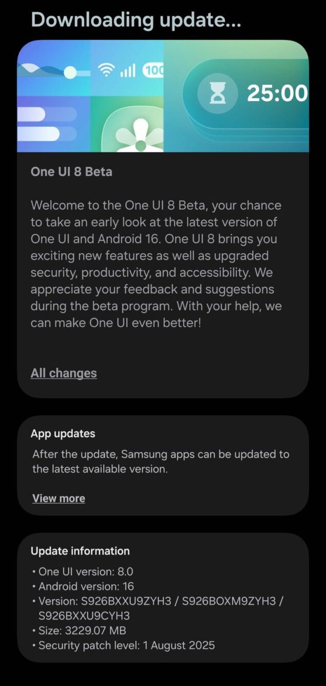 One UI 8 beta sui Samsung Galaxy S24