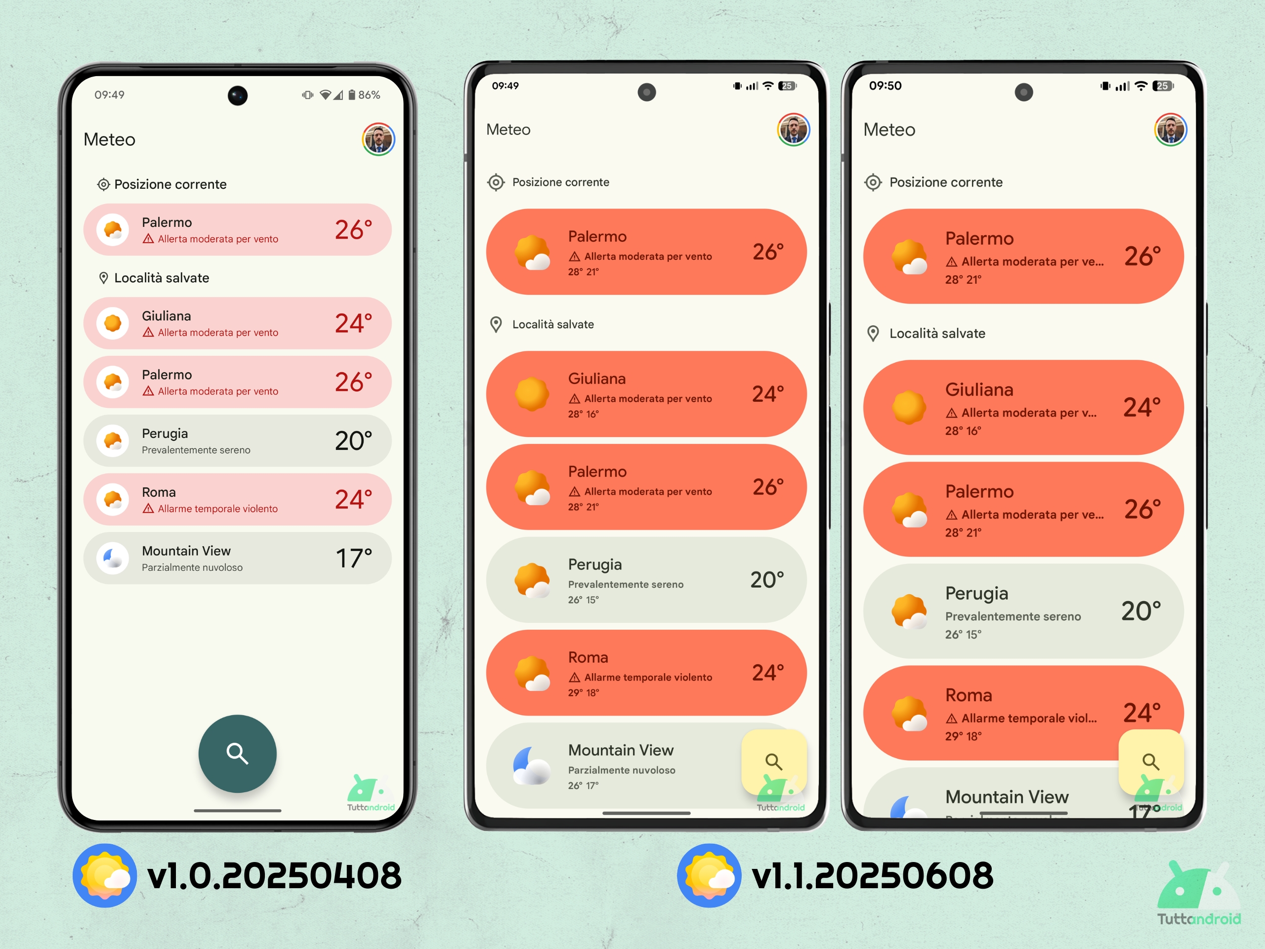 Meteo Pixel v1.1.20250608 - nuova UI