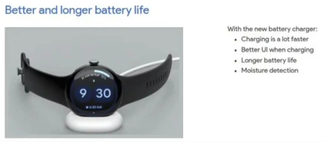 leak ricarica Google Pixel Watch 4