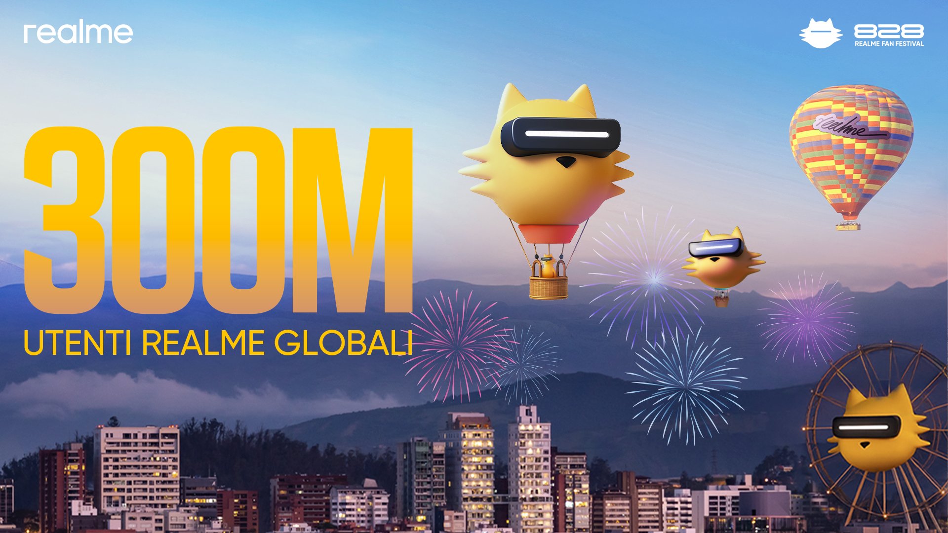 Realme supera i 300 milioni di utenti e promette sorprese per il settimo compleanno Realme supera i 300 milioni di utenti e promette sorprese per il settimo compleanno
