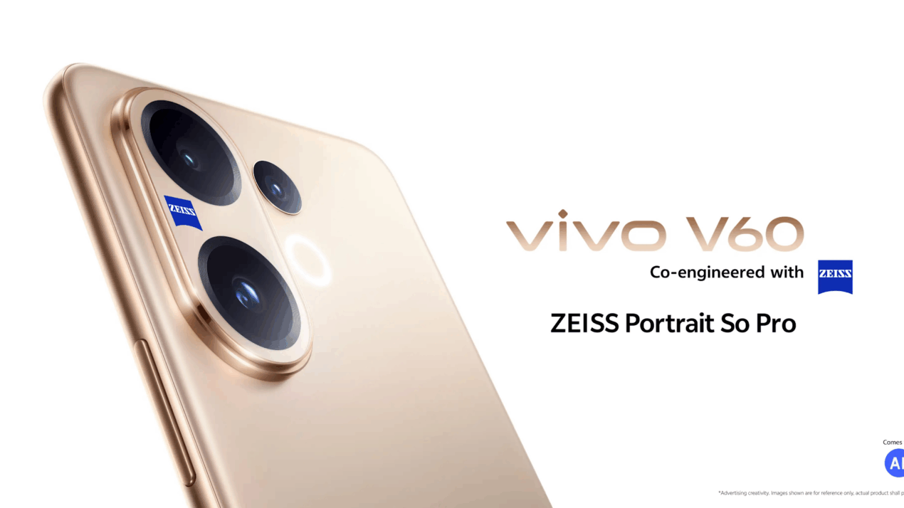 Vivo V60 è ufficiale con fotocamere ZEISS, batteria da 6500 mAh e corpo slim