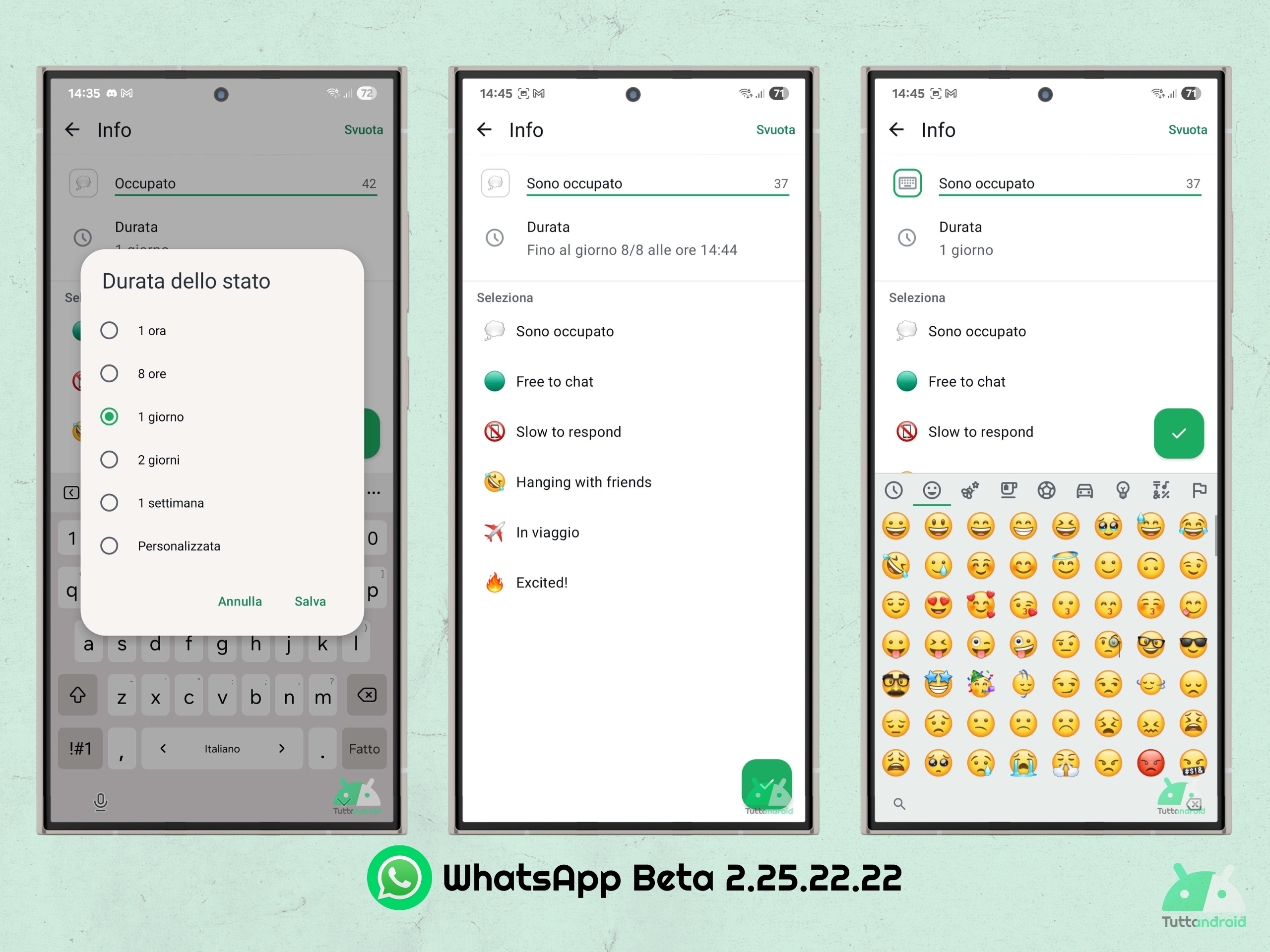 WhatsApp Beta 2.25.22.22 - Messaggi di stato temporanei