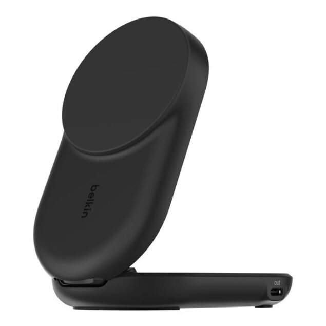Caricabatteria wireless magnetico pieghevole 2 in 1 con Qi2 da 25 W Belkin