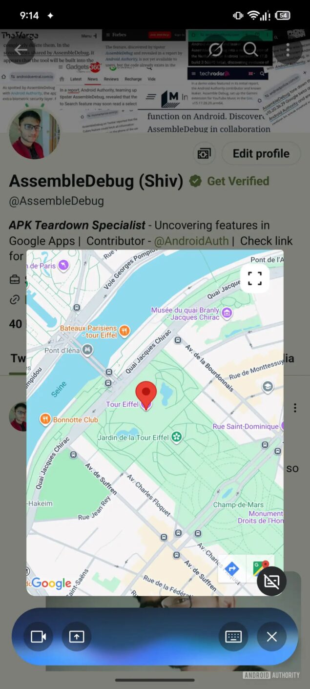 nuova interfaccia overlay Google Gemini Live