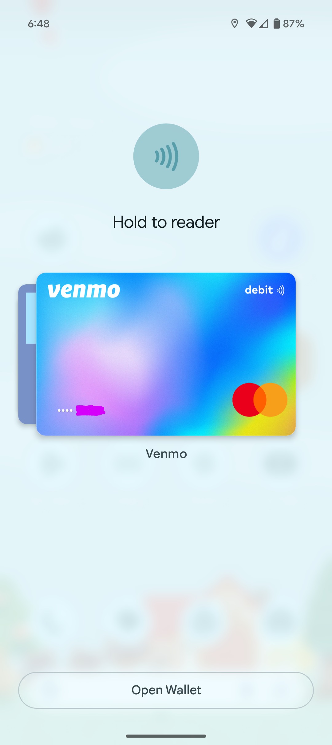 google wallet overlay