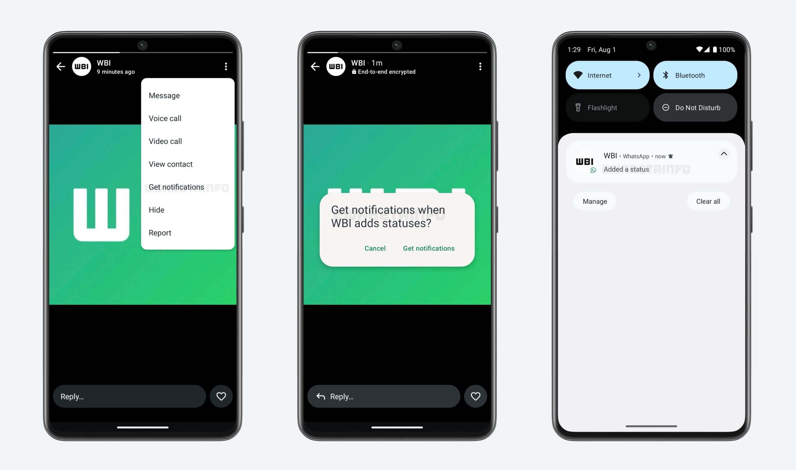 whatsapp beta notifiche aggiornamenti di stato