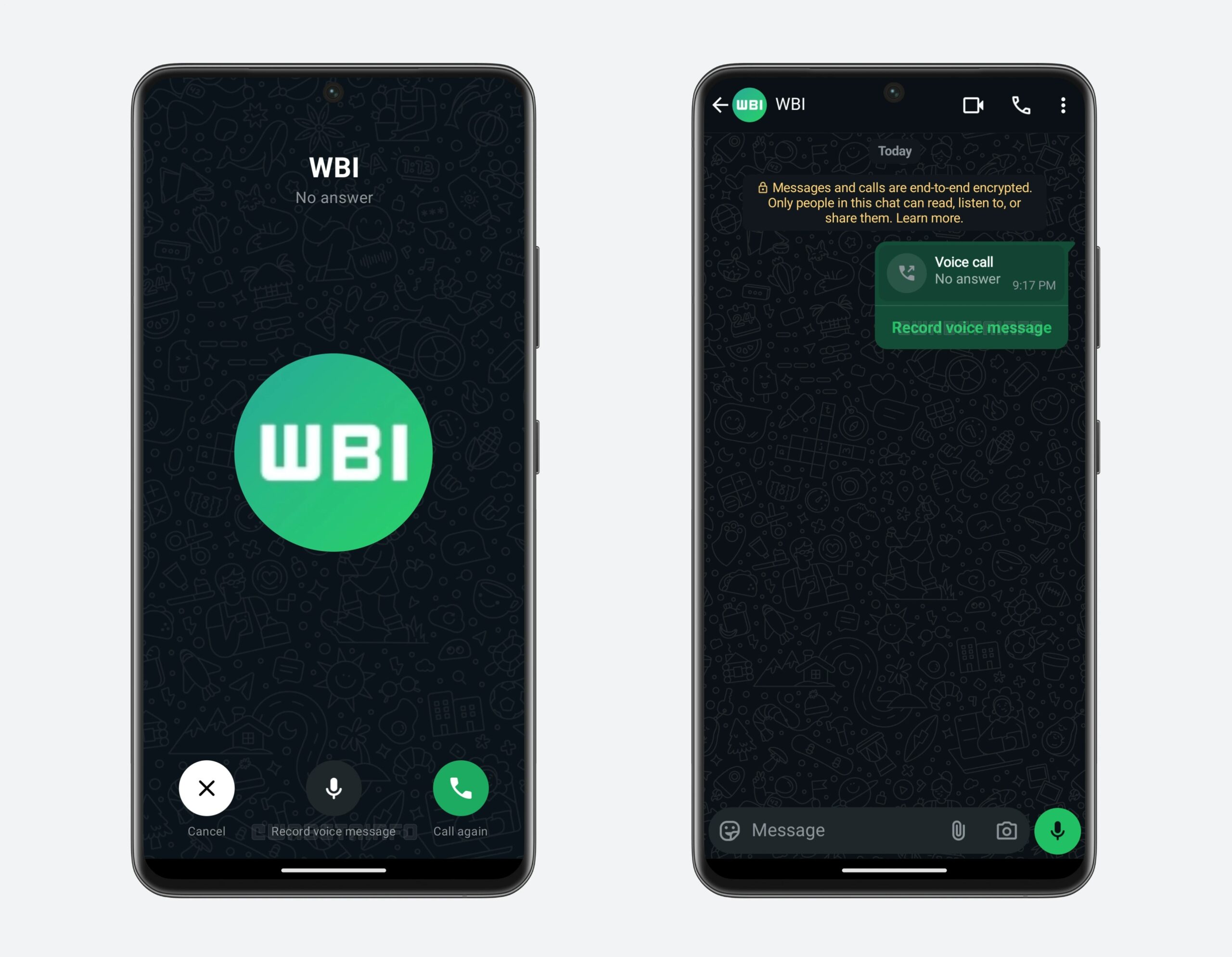 whatsapp beta messaggio vocale chiamata persa