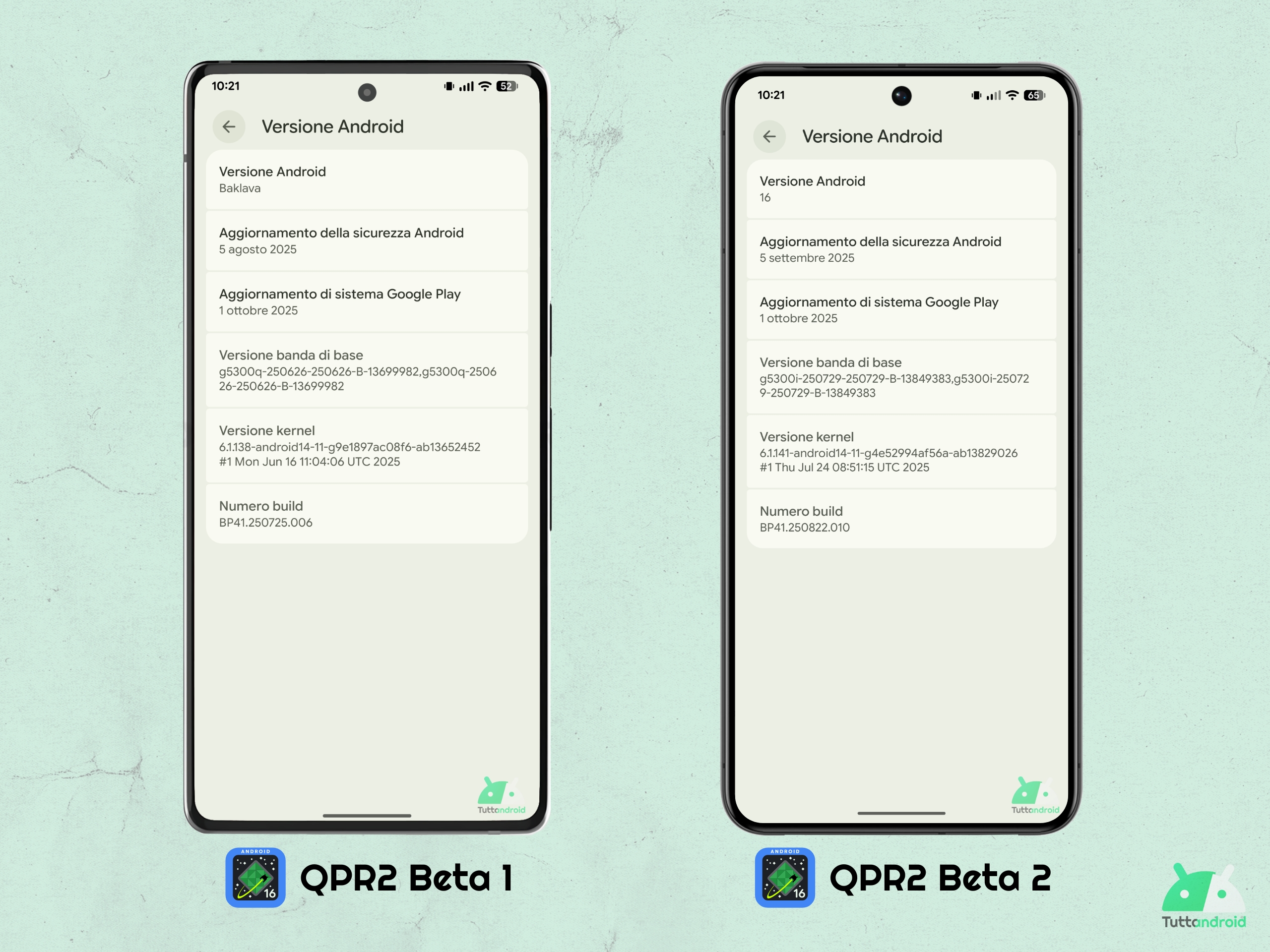 Android 16 QPR2 - Beta 2 - Versione di Android