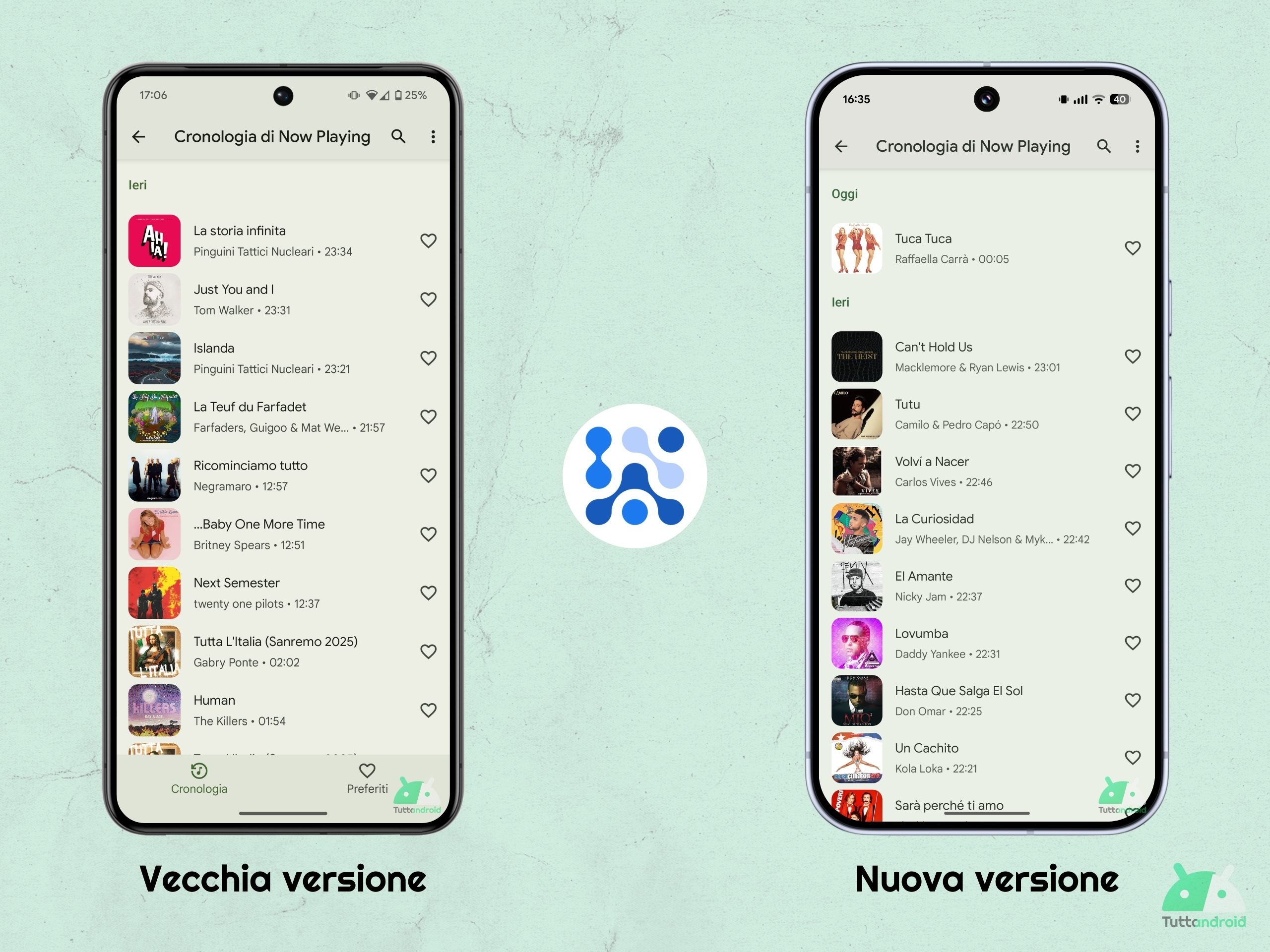 Android System Intelligence B.13 - Now Playing senza preferiti