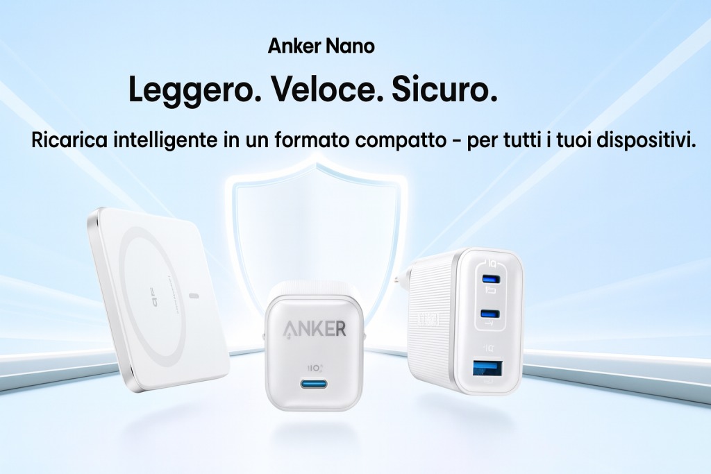Anker porta in italia una nuova serie di prodotti della linea Nano, tutti i dettagli Anker porta in italia una nuova serie di prodotti della linea Nano, tutti i dettagli