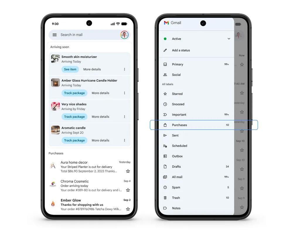 Gmail - annuncio novità Acquisti