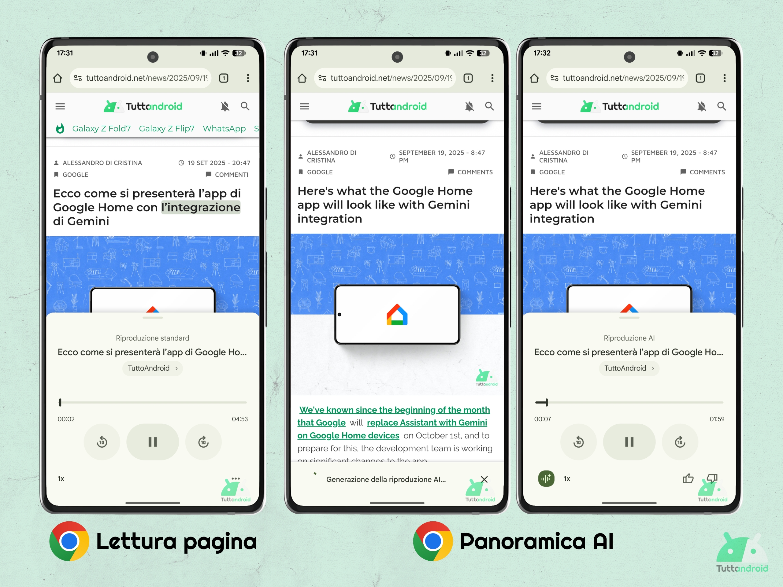 Google Chrome Dev v142 - Panoramica AI