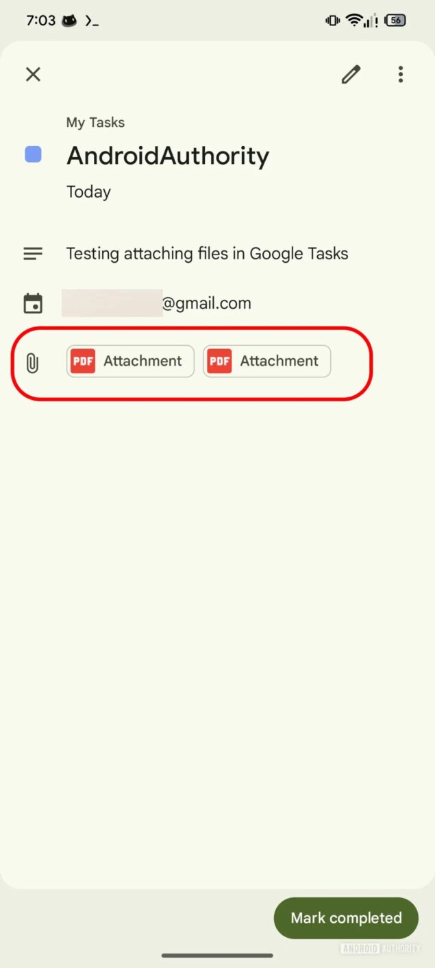 google tasks aggiungi allegato drive